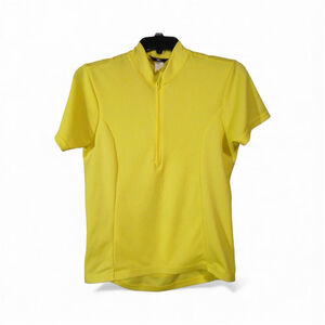 Canari Men's Small Cycling Jersey – Yellow Half Zip (JC77)